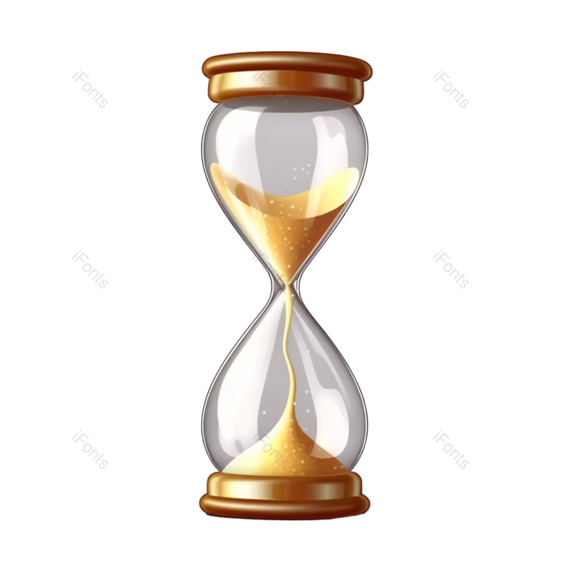 沙漏图片,液体元素,白色背景PNG,渐变背景免抠素材